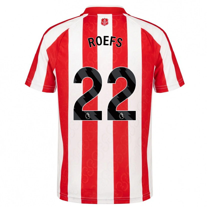 Danxen Dames Robin Roefs #22 Rood Wit Zwart Thuisshirt Thuistenue 2026/27 T-Shirt België