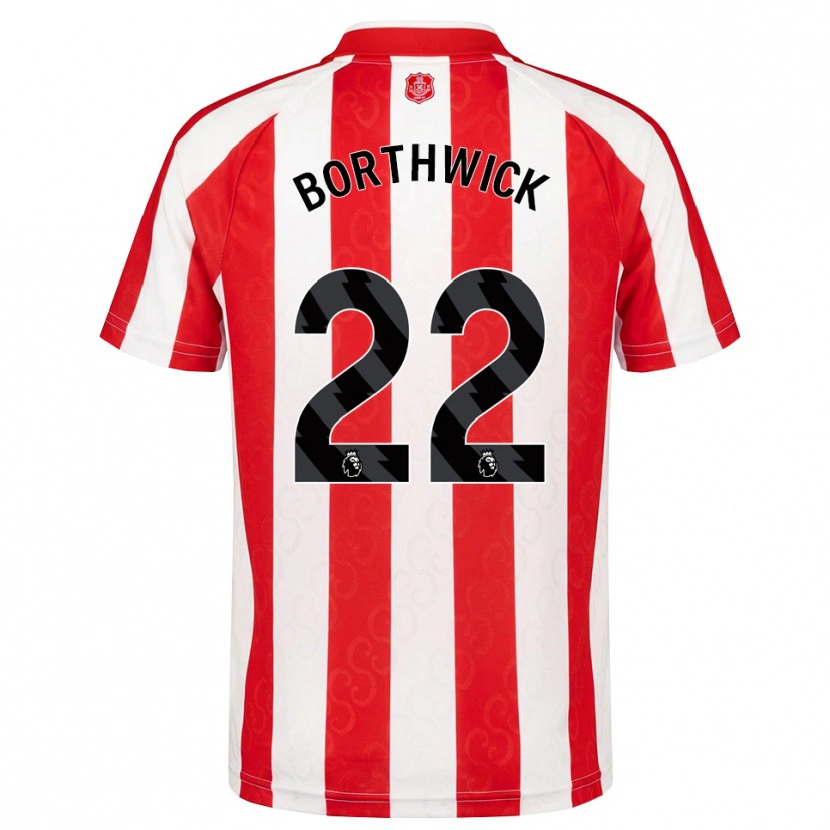 Danxen Dames Megan Borthwick #22 Rood Wit Zwart Thuisshirt Thuistenue 2026/27 T-Shirt België