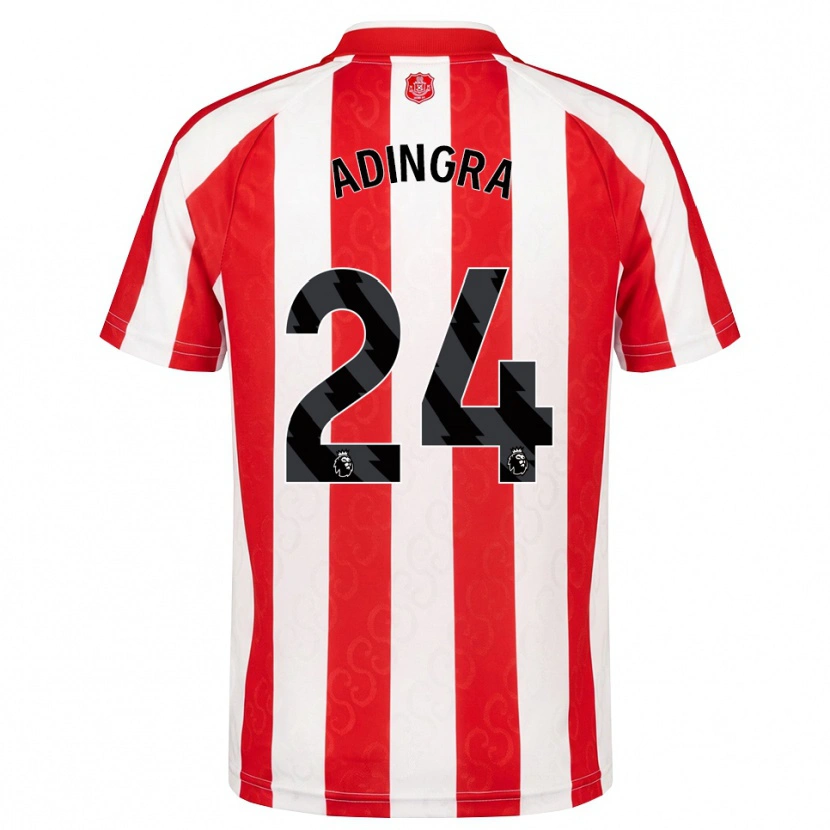 Danxen Dames Simon Adingra #24 Rood Wit Zwart Thuisshirt Thuistenue 2026/27 T-Shirt België