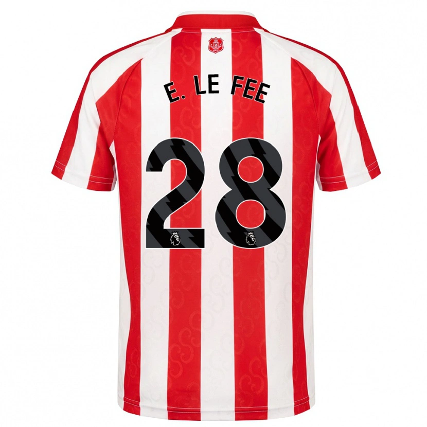 Danxen Dames Enzo Le Fée #28 Rood Wit Zwart Thuisshirt Thuistenue 2026/27 T-Shirt België