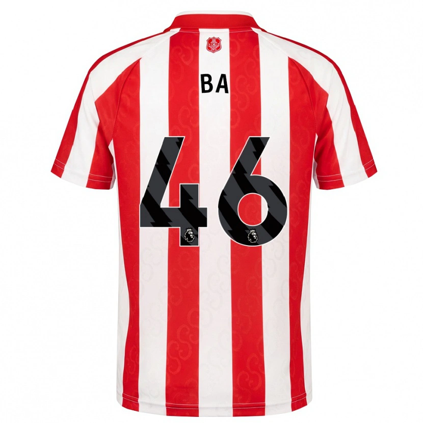 Danxen Dames Abdoullah Ba #46 Rood Wit Zwart Thuisshirt Thuistenue 2026/27 T-Shirt België