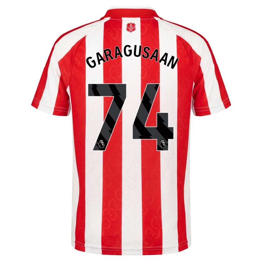Danxen Dames Finn Geragusyan #74 Rood Wit Zwart Thuisshirt Thuistenue 2026/27 T-Shirt België