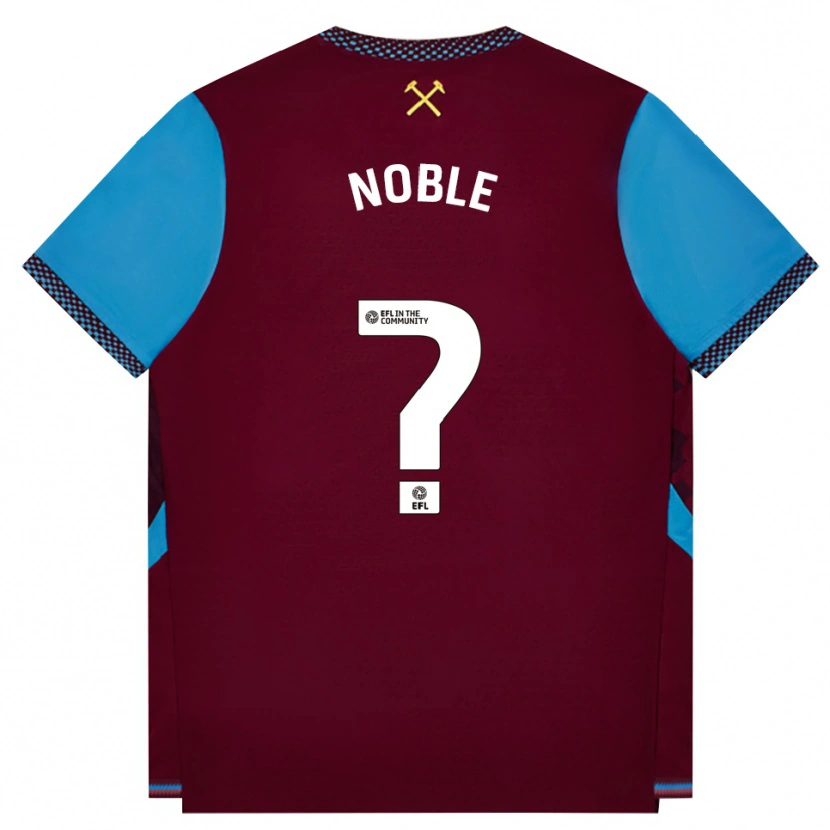Danxen Dames Lenny Noble #0 Bordeaux Korenbloemblauw Thuisshirt Thuistenue 2026/27 T-Shirt België
