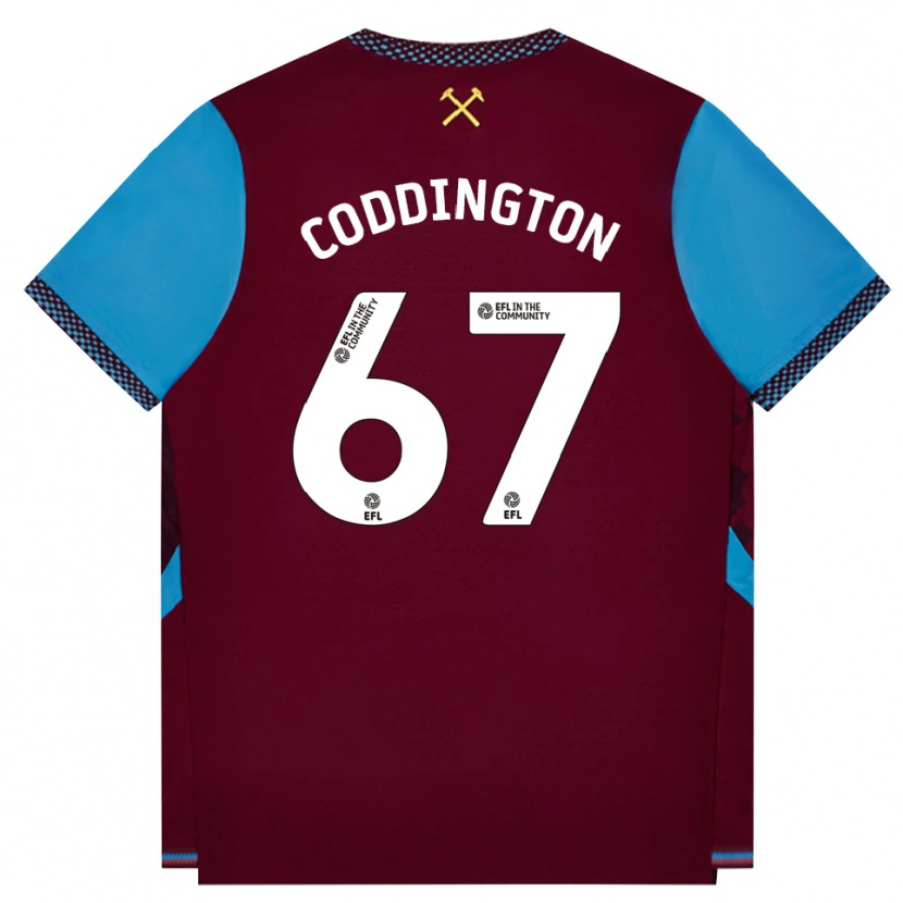 Danxen Dames Remy Coddington #67 Bordeaux Korenbloemblauw Thuisshirt Thuistenue 2026/27 T-Shirt België