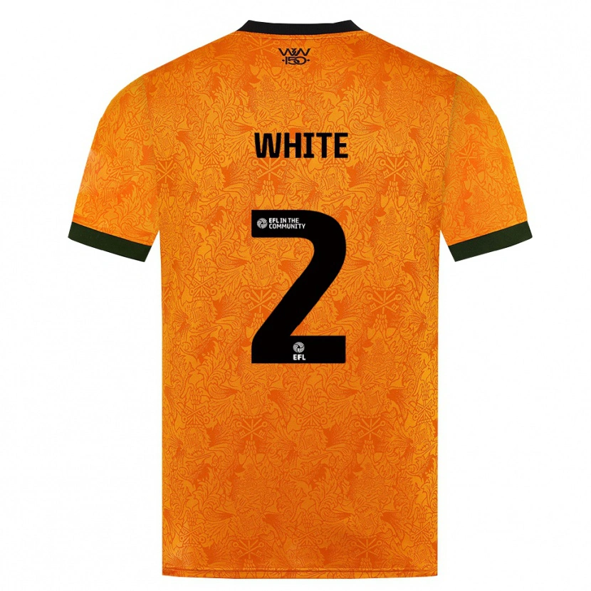 Danxen Dames Alfie White #2 Oranje Zwart Thuisshirt Thuistenue 2026/27 T-Shirt België