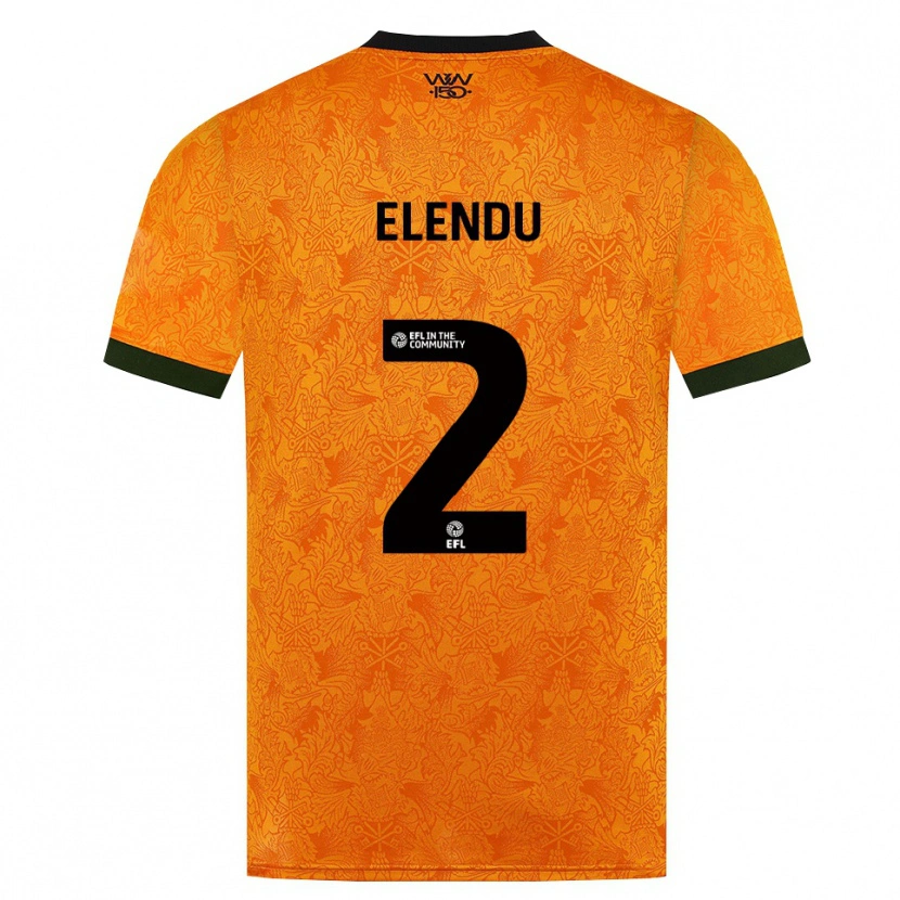 Danxen Dames Elvis Elendu #2 Oranje Zwart Thuisshirt Thuistenue 2026/27 T-Shirt België