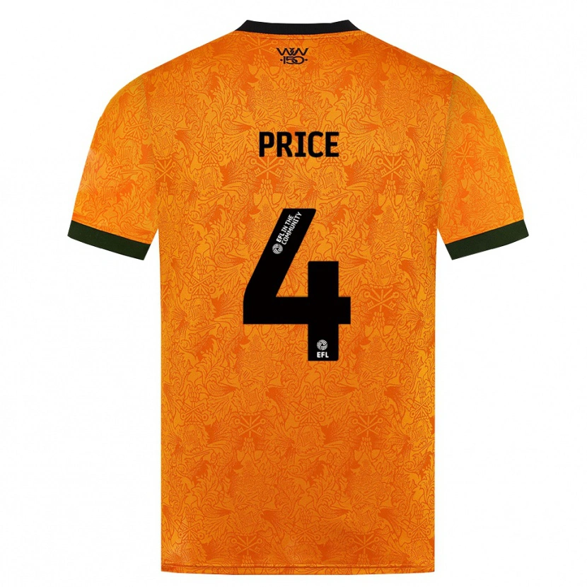Danxen Dames Anna Price #4 Oranje Zwart Thuisshirt Thuistenue 2026/27 T-Shirt België
