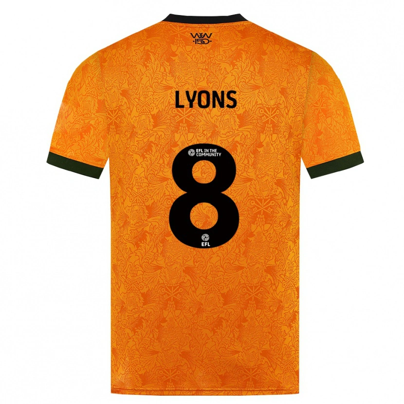 Danxen Dames Connor Lyons #8 Oranje Zwart Thuisshirt Thuistenue 2026/27 T-Shirt België