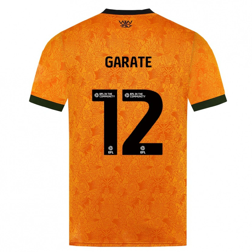 Danxen Dames Julian Garate #12 Oranje Zwart Thuisshirt Thuistenue 2026/27 T-Shirt België