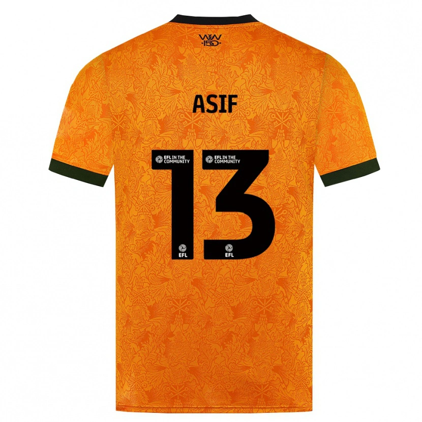Danxen Dames Dawood Asif #13 Oranje Zwart Thuisshirt Thuistenue 2026/27 T-Shirt België