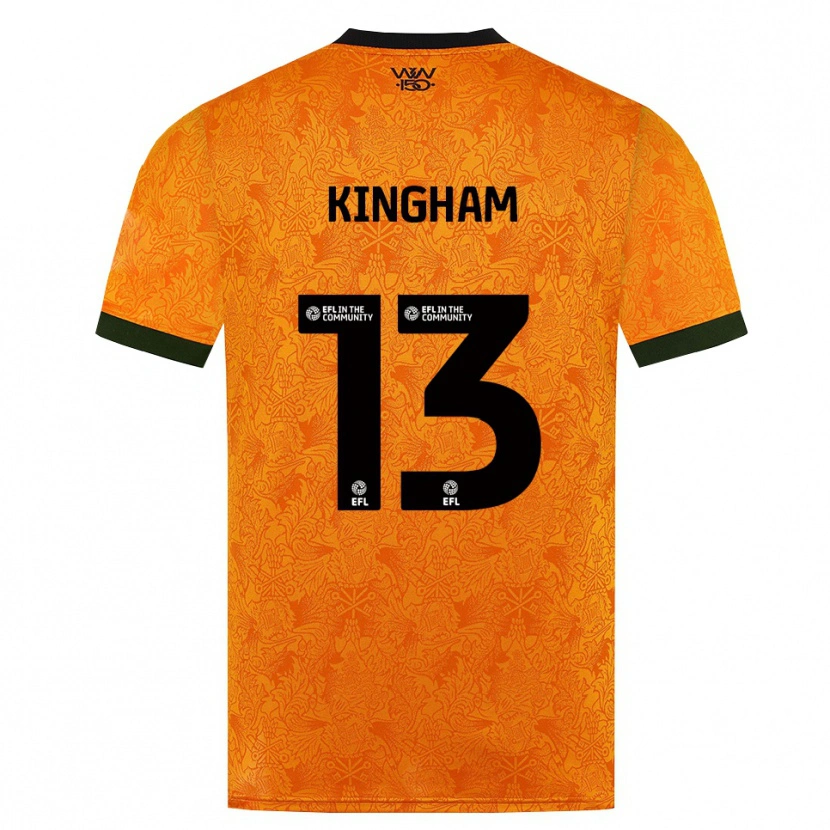 Danxen Dames Joshua Kingham #13 Oranje Zwart Thuisshirt Thuistenue 2026/27 T-Shirt België