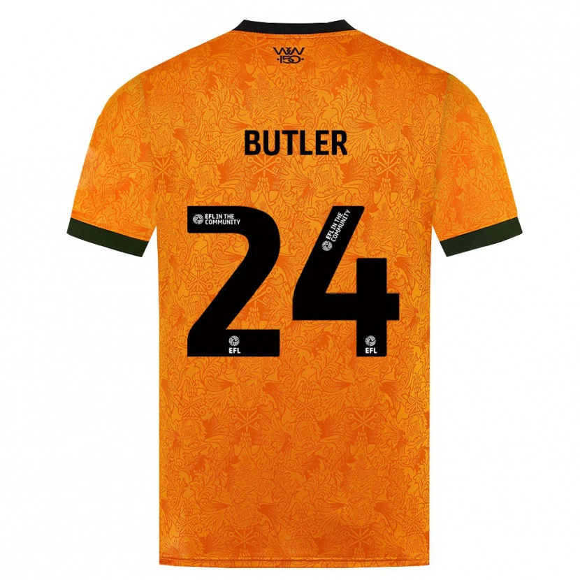 Danxen Dames Elli Butler #24 Oranje Zwart Thuisshirt Thuistenue 2026/27 T-Shirt België
