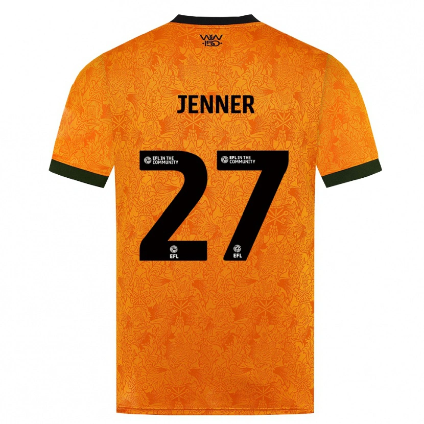 Danxen Dames Abbi Jenner #27 Oranje Zwart Thuisshirt Thuistenue 2026/27 T-Shirt België
