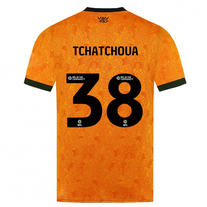 Danxen Dames Jackson Tchatchoua #38 Oranje Zwart Thuisshirt Thuistenue 2026/27 T-Shirt België