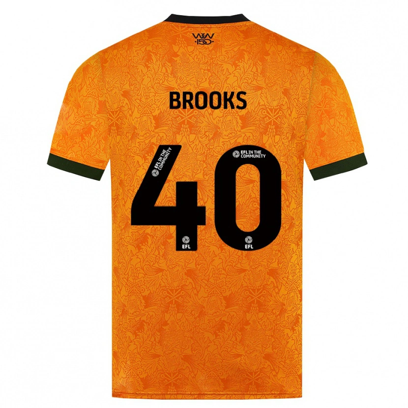 Danxen Dames Alfie Brooks #40 Oranje Zwart Thuisshirt Thuistenue 2026/27 T-Shirt België