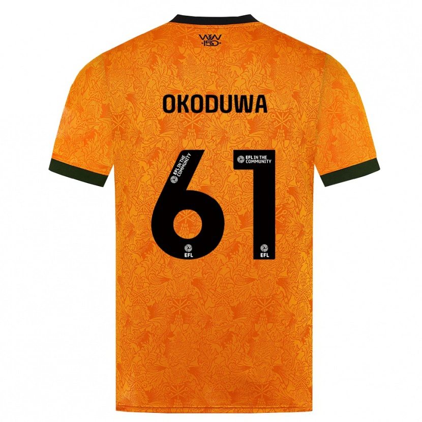 Danxen Dames Wesley Okoduwa #61 Oranje Zwart Thuisshirt Thuistenue 2026/27 T-Shirt België