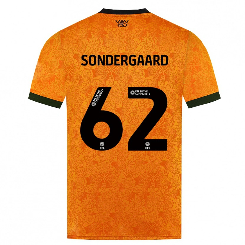 Danxen Dames Andreas Sondergaard #62 Oranje Zwart Thuisshirt Thuistenue 2026/27 T-Shirt België