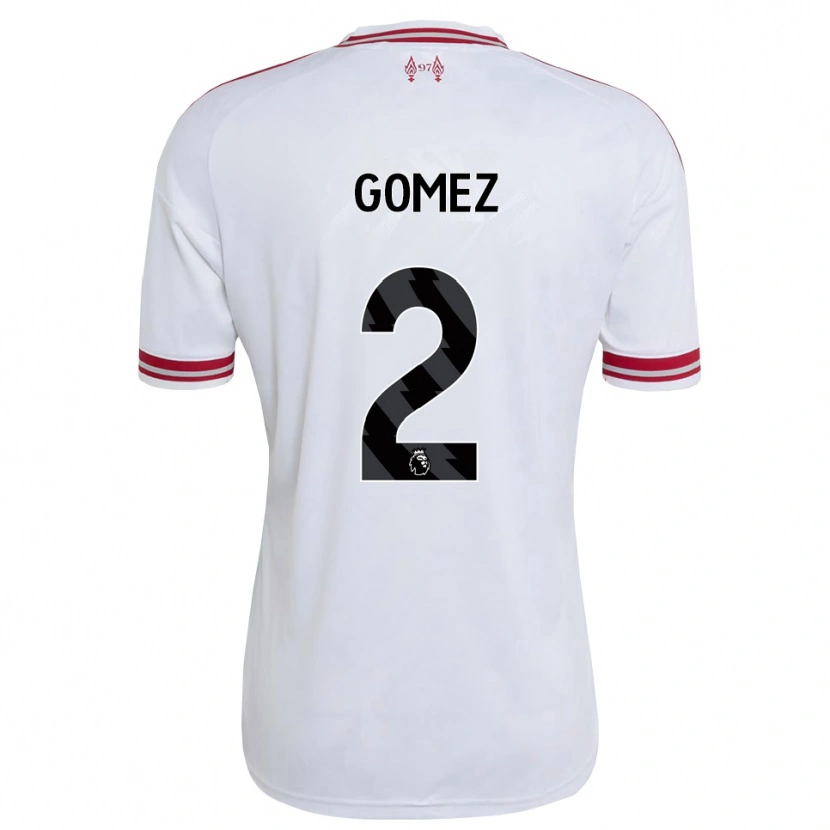 Danxen Dames Joe Gomez #2 Rood Wit Uitshirt Uittenue 2026/27 T-Shirt België
