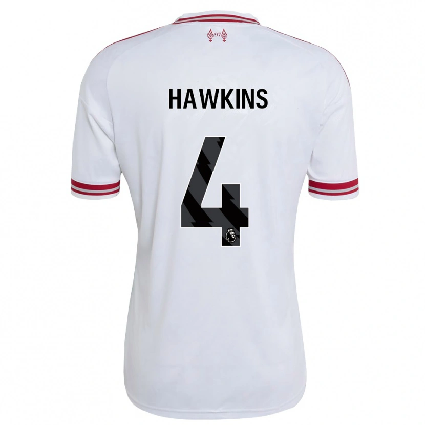 Danxen Dames Max Hawkins #4 Rood Wit Uitshirt Uittenue 2026/27 T-Shirt België