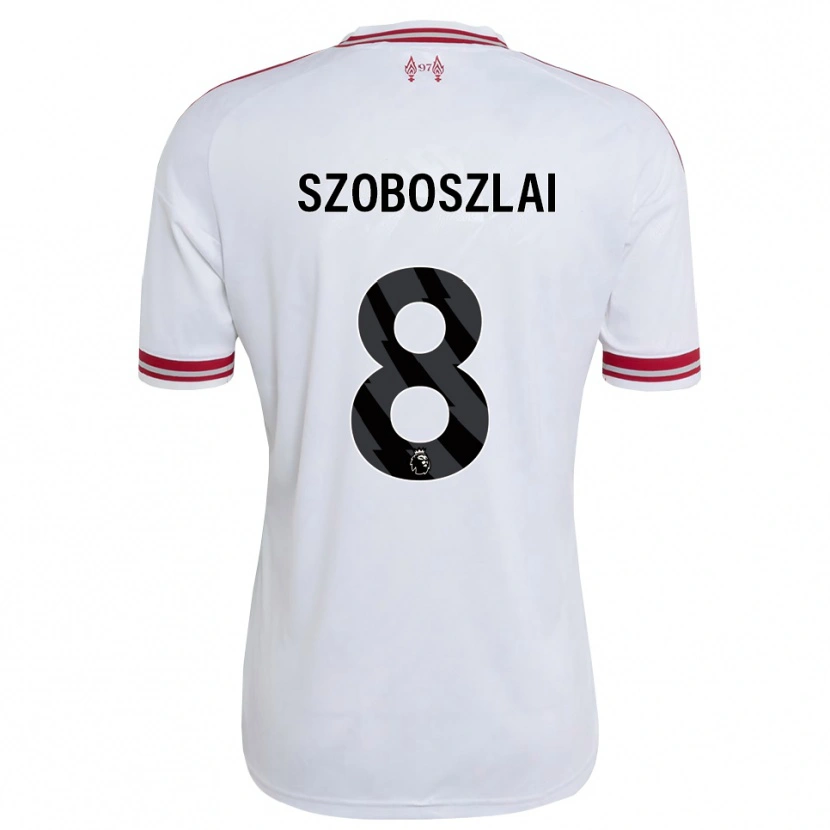 Danxen Dames Dominik Szoboszlai #8 Rood Wit Uitshirt Uittenue 2026/27 T-Shirt België
