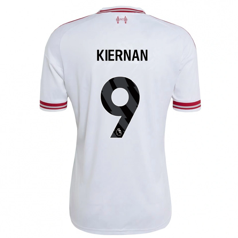Danxen Dames Leanne Kiernan #9 Rood Wit Uitshirt Uittenue 2026/27 T-Shirt België