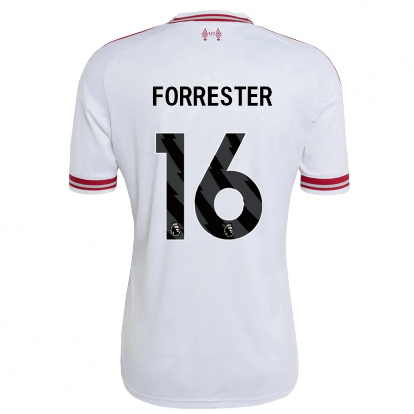Danxen Dames La'more Lee Forrester #16 Rood Wit Uitshirt Uittenue 2026/27 T-Shirt België