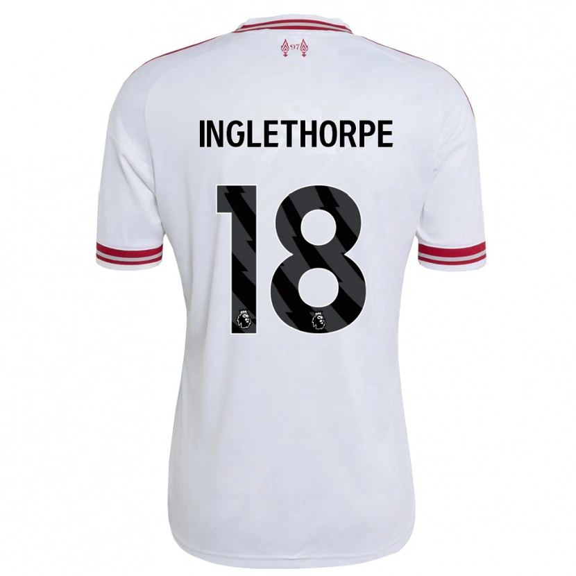 Danxen Dames Finn Inglethorpe #18 Rood Wit Uitshirt Uittenue 2026/27 T-Shirt België
