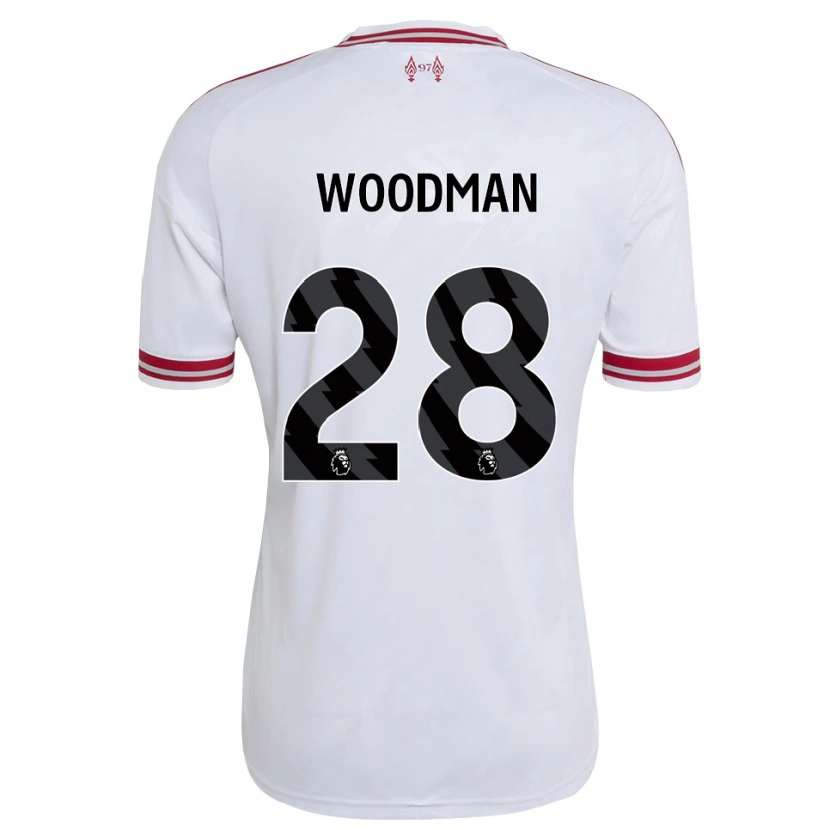 Danxen Dames Freddie Woodman #28 Rood Wit Uitshirt Uittenue 2026/27 T-Shirt België