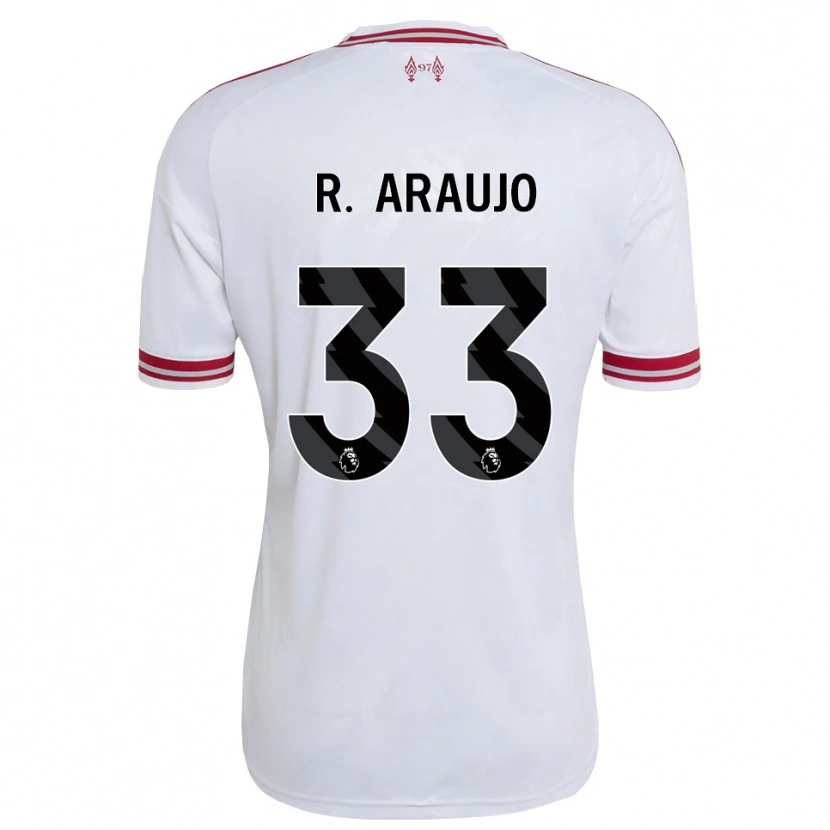 Danxen Dames Ronald Araujo #33 Rood Wit Uitshirt Uittenue 2026/27 T-Shirt België