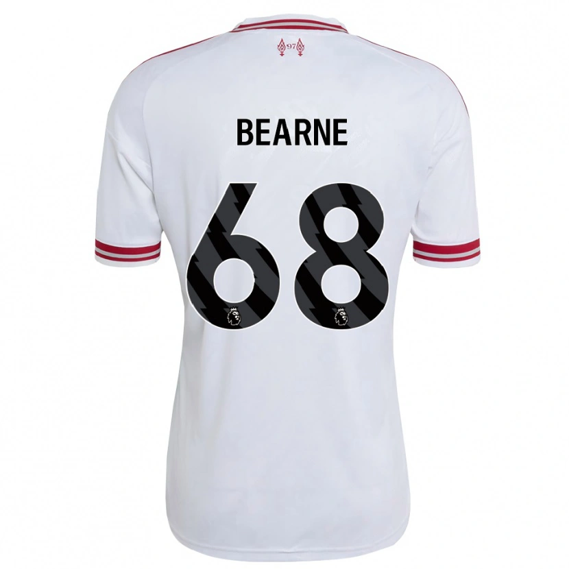 Danxen Dames Jack Bearne #68 Rood Wit Uitshirt Uittenue 2026/27 T-Shirt België