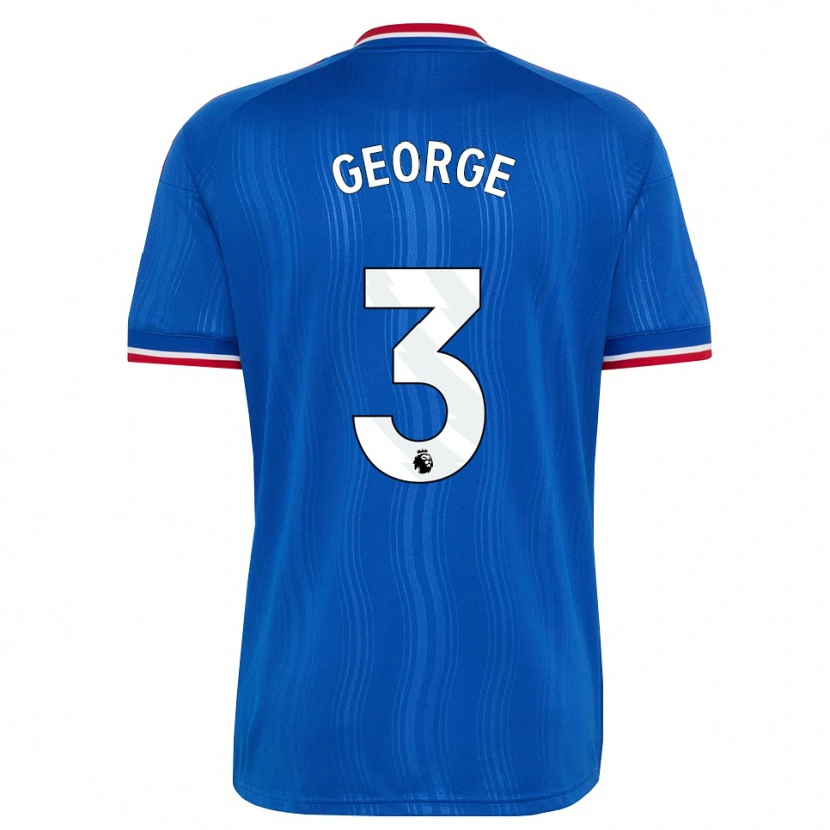 Danxen Dames Gabby George #3 Blauw Wit Rood Uitshirt Uittenue 2026/27 T-Shirt België