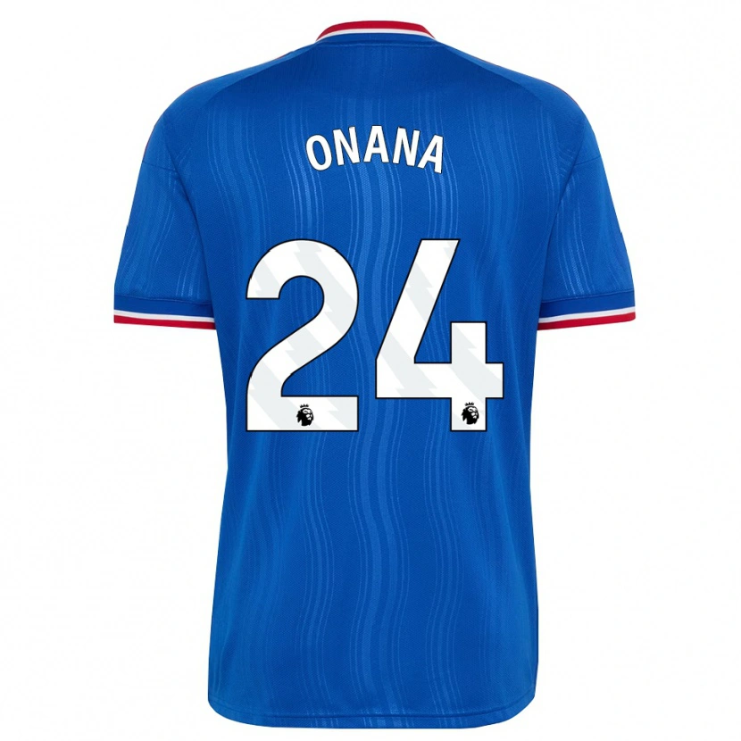 Danxen Dames Andre Onana #24 Blauw Wit Rood Uitshirt Uittenue 2026/27 T-Shirt België