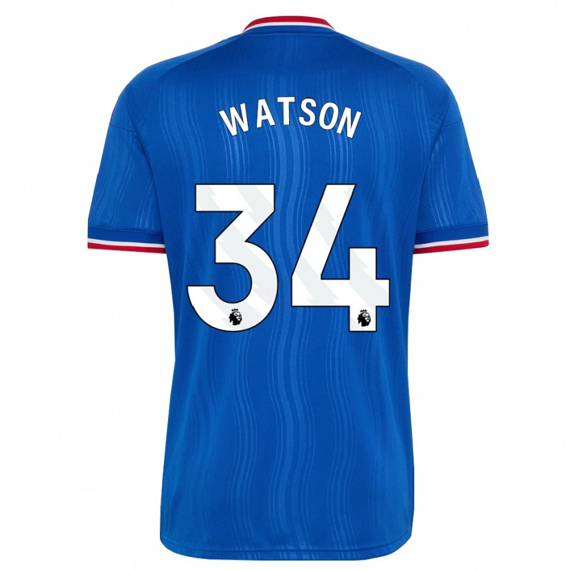 Danxen Dames Emma Watson #34 Blauw Wit Rood Uitshirt Uittenue 2026/27 T-Shirt België