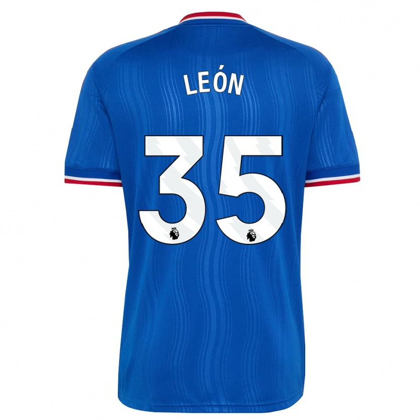 Danxen Dames Diego León #35 Blauw Wit Rood Uitshirt Uittenue 2026/27 T-Shirt België