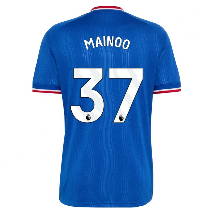 Danxen Dames Kobbie Mainoo #37 Blauw Wit Rood Uitshirt Uittenue 2026/27 T-Shirt België