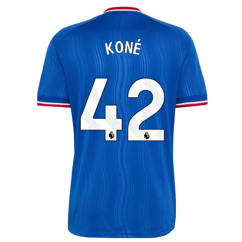 Danxen Dames Sékou Koné #42 Blauw Wit Rood Uitshirt Uittenue 2026/27 T-Shirt België