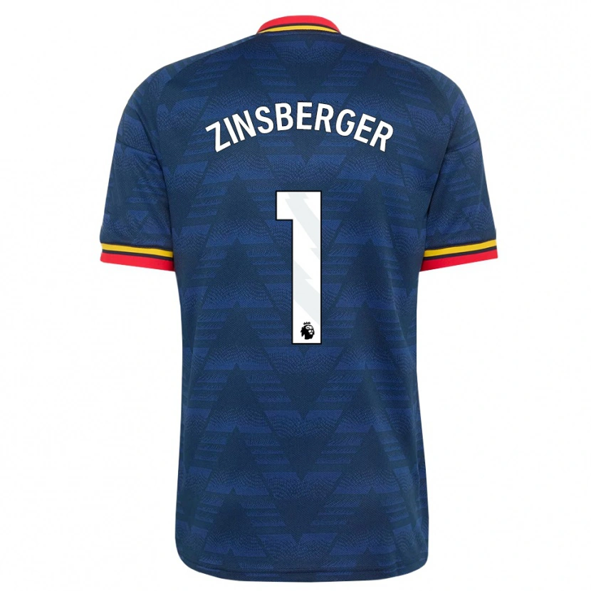 Danxen Dames Manuela Zinsberger #1 Middernachtblauw Geel Rood Uitshirt Uittenue 2026/27 T-Shirt België