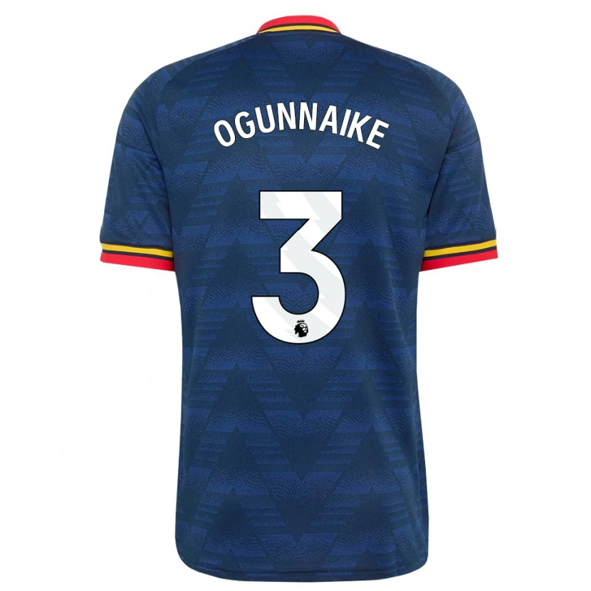 Danxen Dames Josh Ogunnaike #3 Middernachtblauw Geel Rood Uitshirt Uittenue 2026/27 T-Shirt België