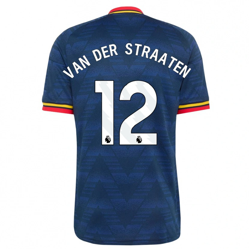 Danxen Dames Zachary Van Der Straaten #12 Middernachtblauw Geel Rood Uitshirt Uittenue 2026/27 T-Shirt België