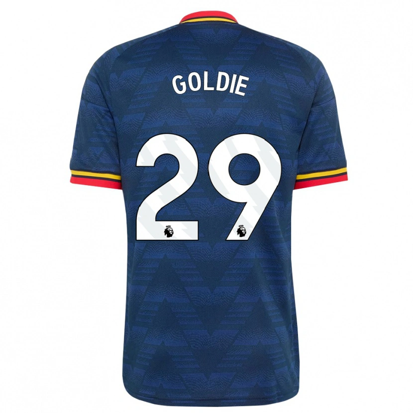 Danxen Dames Teyah Goldie #29 Middernachtblauw Geel Rood Uitshirt Uittenue 2026/27 T-Shirt België