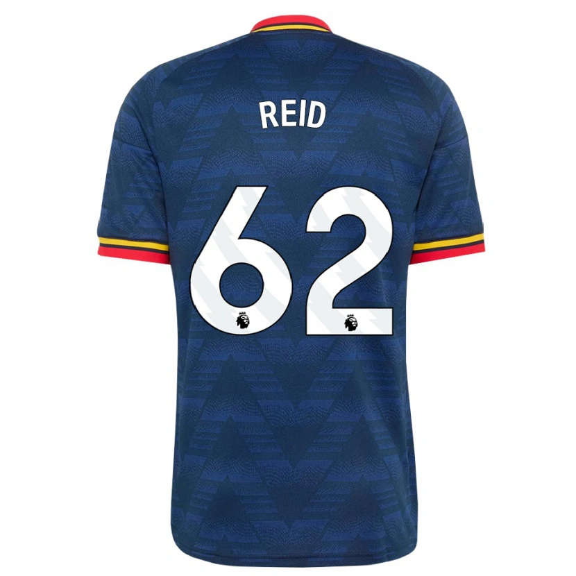 Danxen Dames Katie Reid #62 Middernachtblauw Geel Rood Uitshirt Uittenue 2026/27 T-Shirt België
