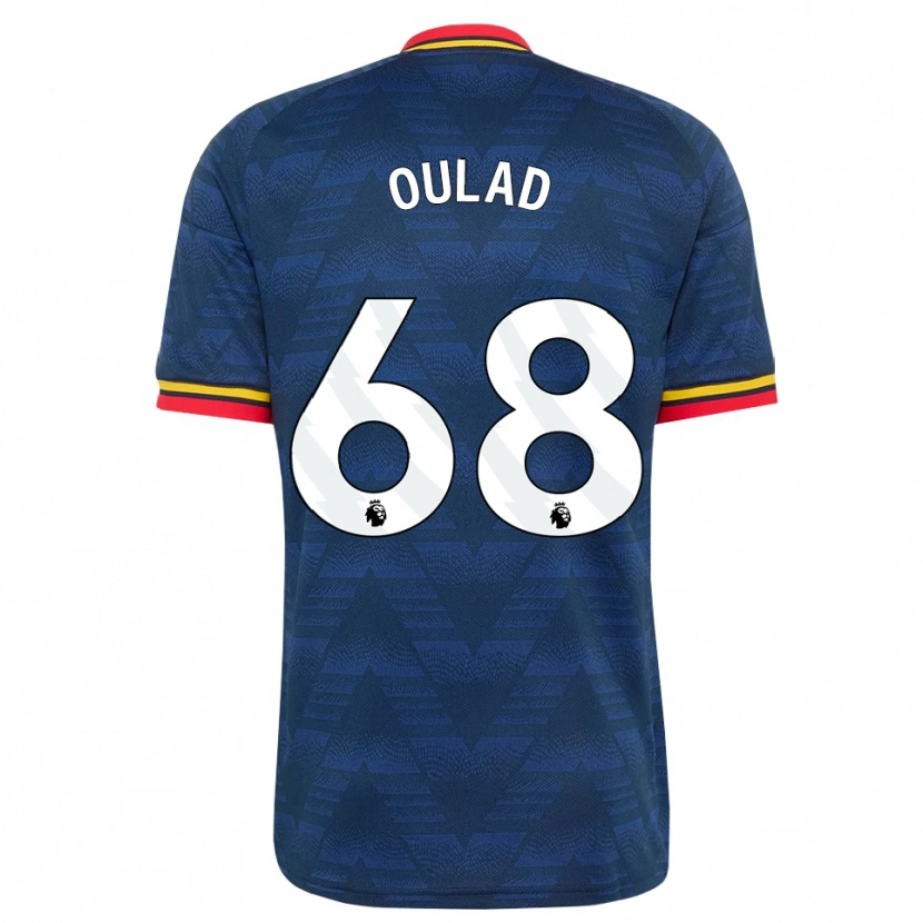 Danxen Dames Salah-Eddine Oulad M'hand #68 Middernachtblauw Geel Rood Uitshirt Uittenue 2026/27 T-Shirt België