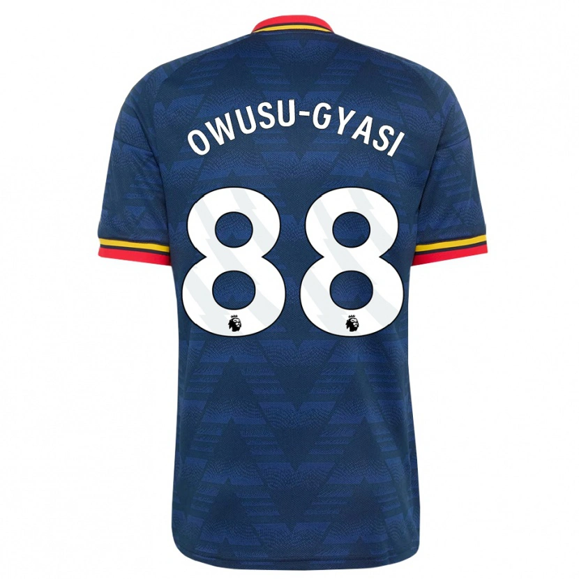Danxen Dames Abraham Owusu-Gyasi #88 Middernachtblauw Geel Rood Uitshirt Uittenue 2026/27 T-Shirt België