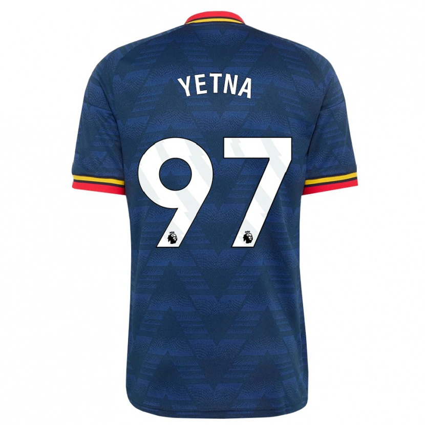 Danxen Dames Mikael Yetna #97 Middernachtblauw Geel Rood Uitshirt Uittenue 2026/27 T-Shirt België