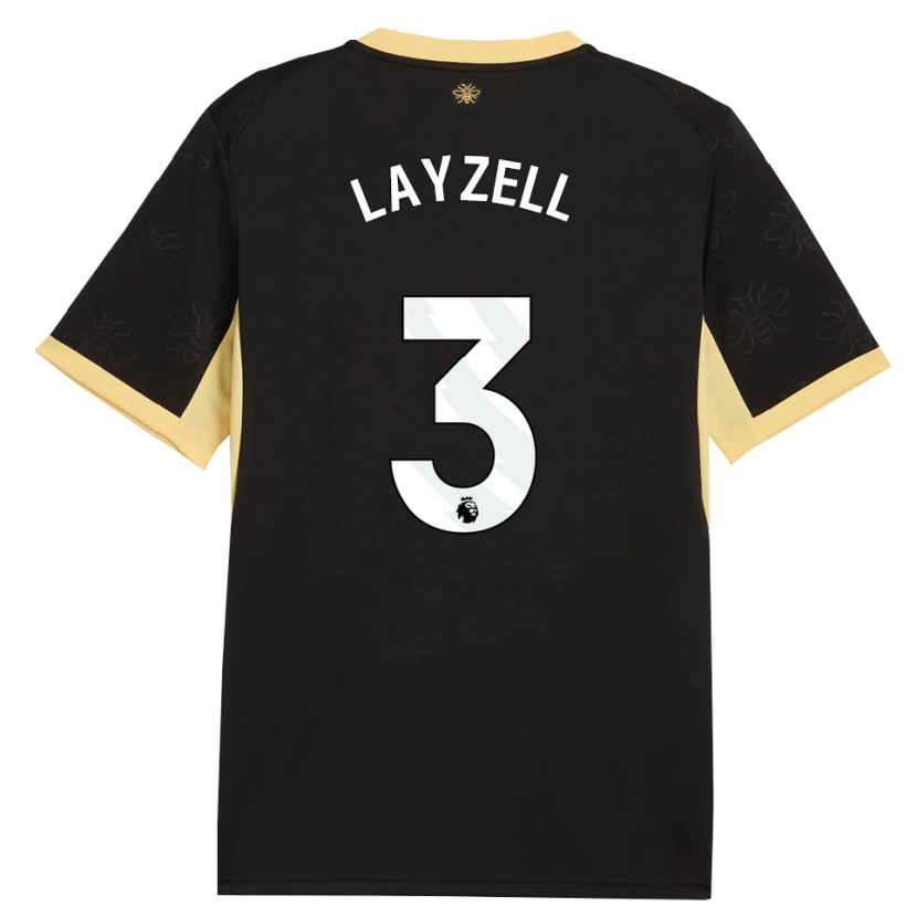 Danxen Dames Naomi Layzell #3 Zwart Geel Uitshirt Uittenue 2026/27 T-Shirt België