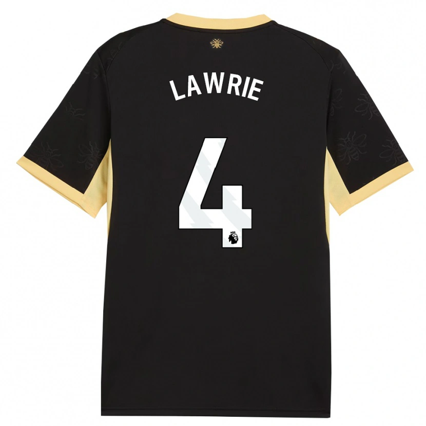 Danxen Dames Freddie Lawrie #4 Zwart Geel Uitshirt Uittenue 2026/27 T-Shirt België