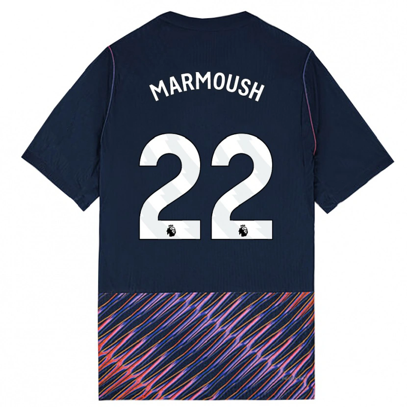 Danxen Dames Omar Marmoush #22 Koninklijk Blauw Wit Uitshirt Uittenue 2026/27 T-Shirt België