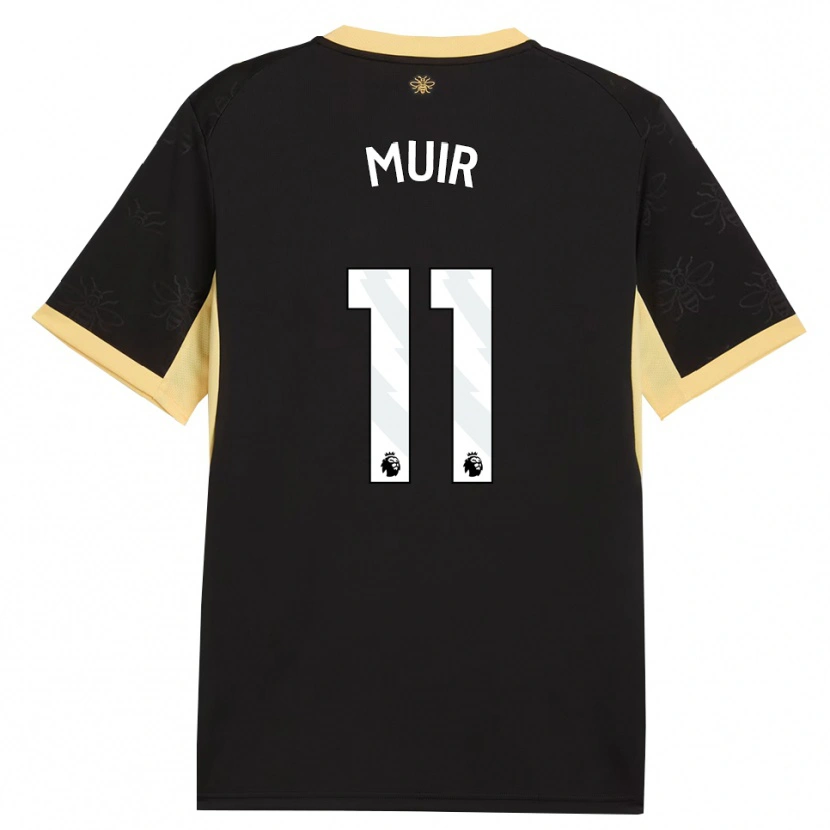 Danxen Dames Ashton Muir #11 Zwart Geel Uitshirt Uittenue 2026/27 T-Shirt België