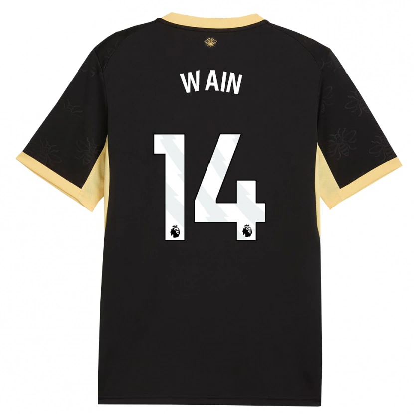 Danxen Dames Jake Wain #14 Zwart Geel Uitshirt Uittenue 2026/27 T-Shirt België