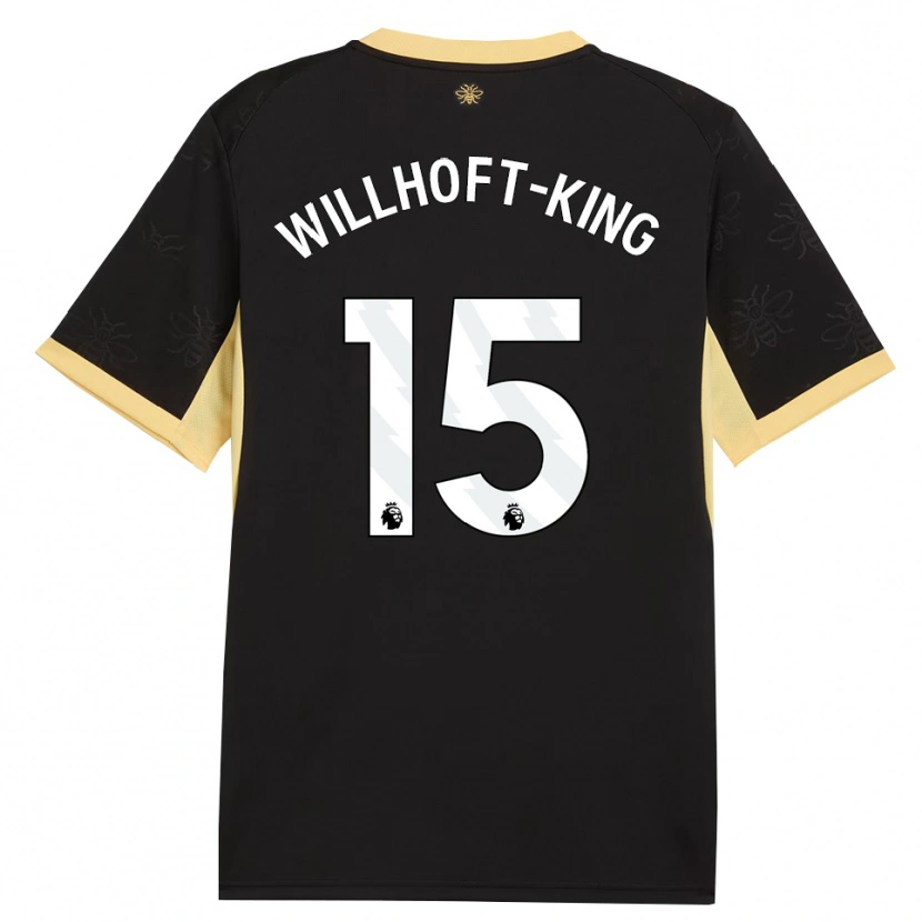 Danxen Dames Han Willhoft-King #15 Zwart Geel Uitshirt Uittenue 2026/27 T-Shirt België